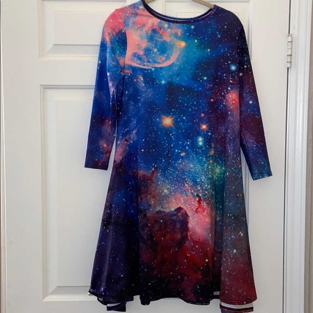 $FIRM$ Galaxy dress - midi w/ 3/4 length sleeves